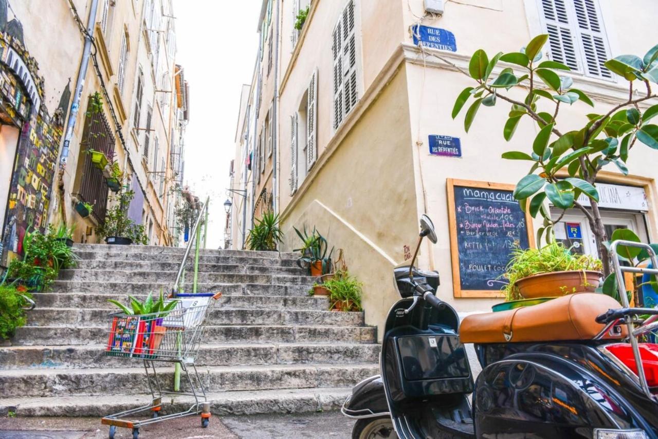 Appartement Le Duplex - Terrasse au cœur de Marseille Panier Extérieur photo